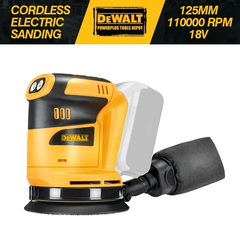 Dewalt 110000RPM Brushless Cordless Orbital Sander Grinder Wood Metal Waxing Polishing Grinding Machine for Dewalt 20V Battery