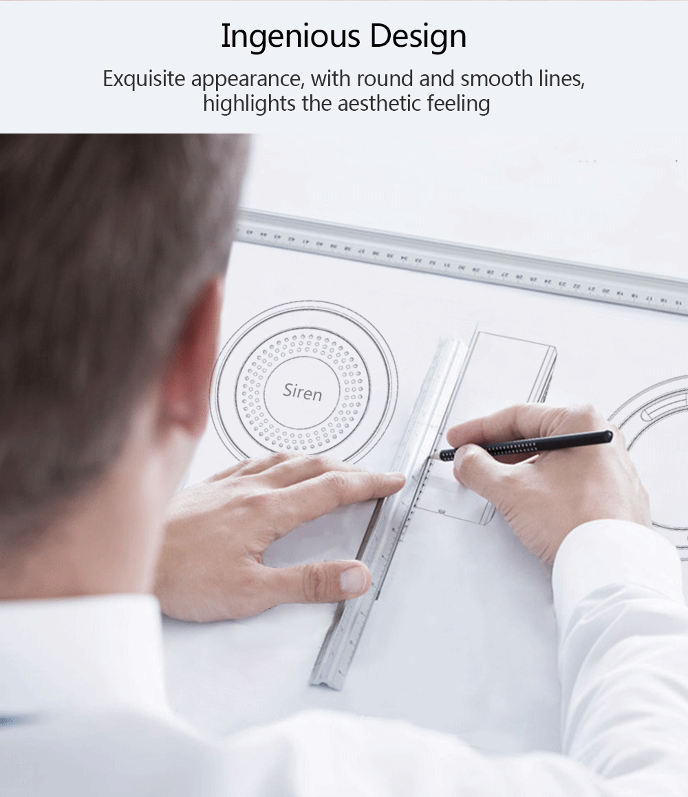 Alarme de sirène sans fil d'intérieur 433Mhz, pour système d'alarme de sécurité intelligent PG103, PG105, PG107, PG108