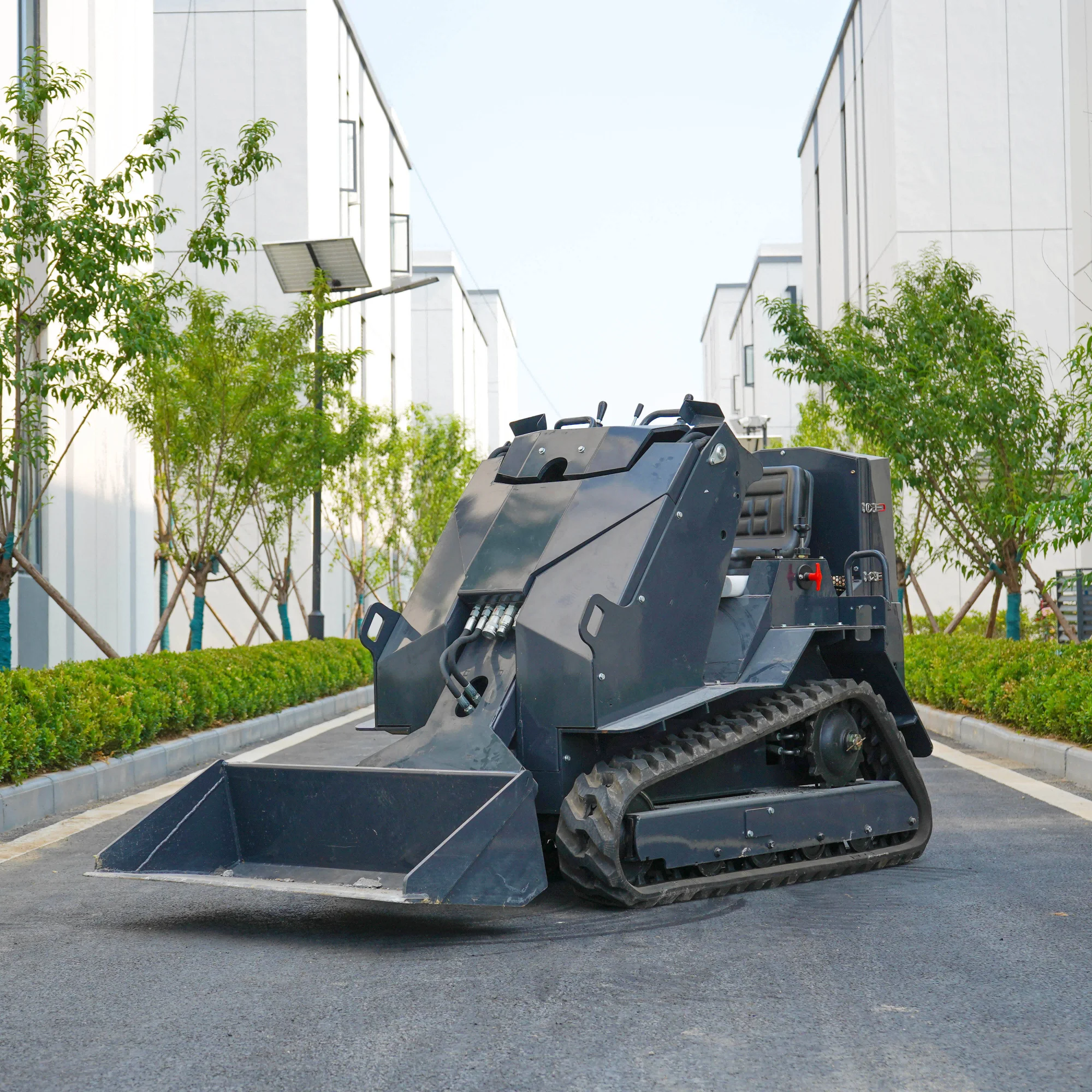 Mini Wheel Loader Free Shipping Skid Steer Loader Portable Multifunctional Front Loader  Diesel Engine Skid Loader Small Loader