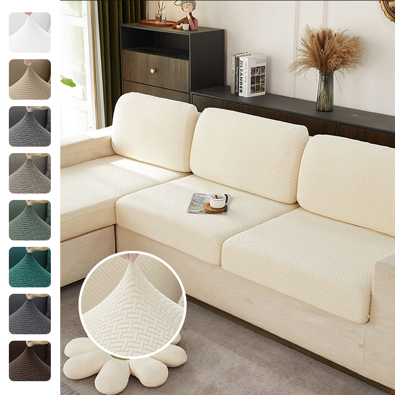 Neue Jacquard Sofa Sitzbezüge Stretch Sofa Couch Abdeckung Für Wohnzimmer Sofa Kissen Abdeckung Schutz Abnehmbare Waschbar Schonbezug
