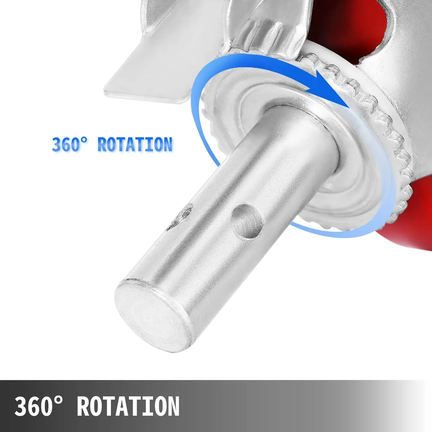 Scaffolding Wheels Set, Heavy Duty 4-Pack 8" Scaffolding Casters, with 4400 Lbs Per Set and Locking Stem Casters with Brake