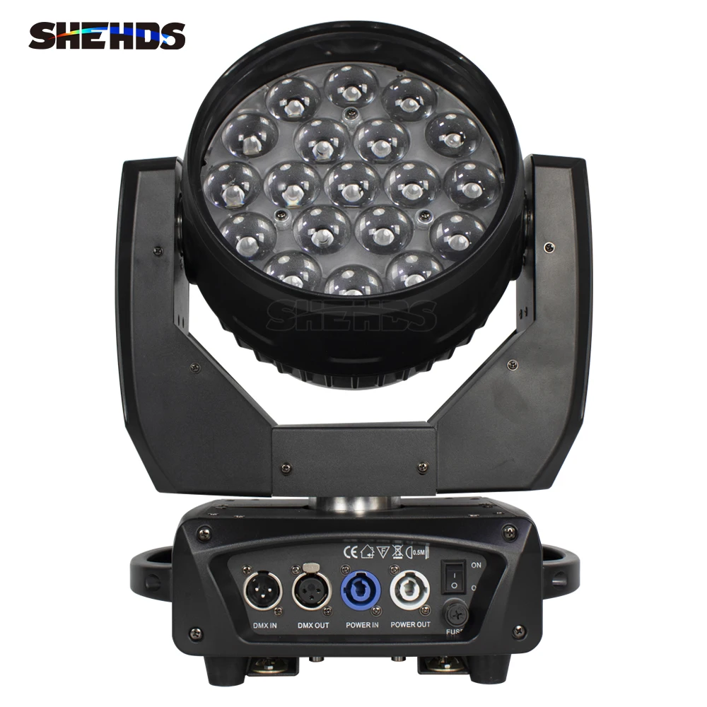 SHEHDS 2 Chùm Tia + Rửa 19X15W RGBW Zoom Di Chuyển Đầu Chiếu Sáng Cho Disco KTV Đảng Tự Do giao Hàng Nhanh Chóng
