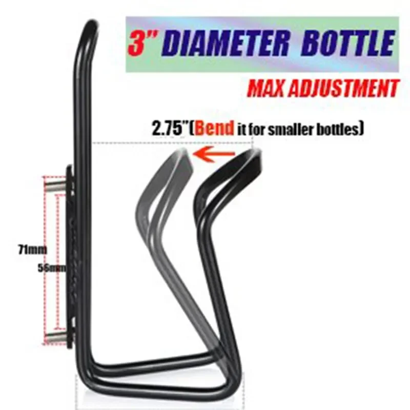 Alumínio Alloy Bicycle Bottle Holder, Ciclismo, Bebida, Water Bottle Rack, Montagem para Mountain Folding Bike Cage