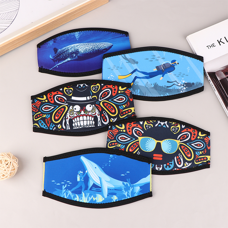 1 unidad de cubierta de correa para máscara de buceo y snorkel, protección acolchada cómoda, accesorios para envolver el cabello, correa para máscaras de buceo