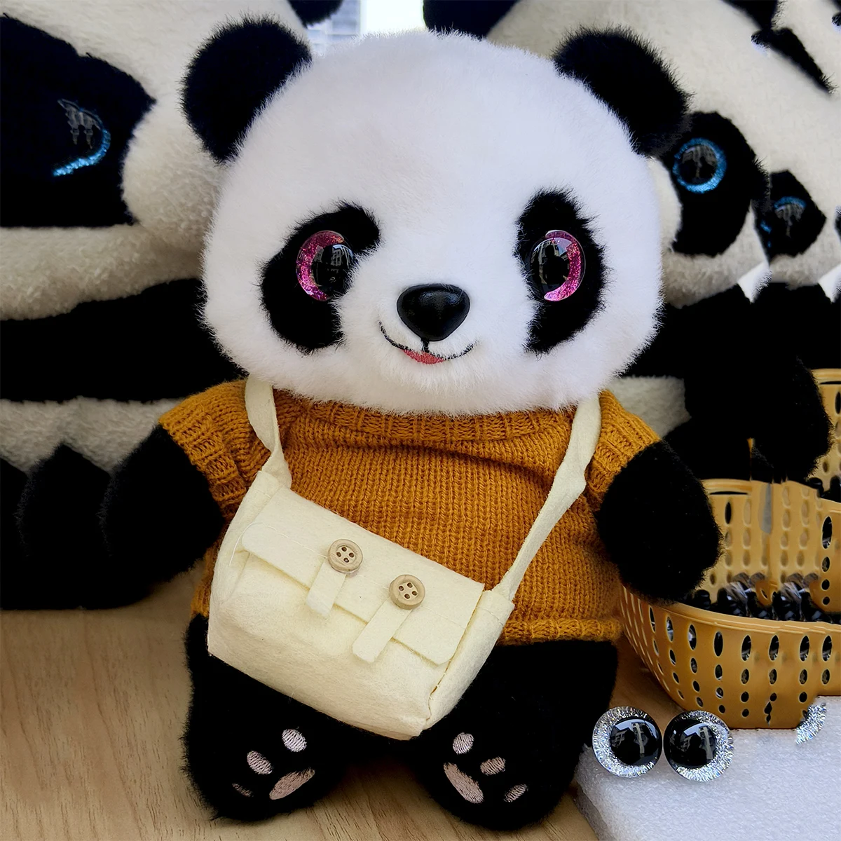 20 шт./лот 3D блестящие защитные глаза для игрушек Amigurumi трапециевидные вязаные приятные фетровые плюшевые игрушки красный глаз большой большой размер 16/20/25 мм