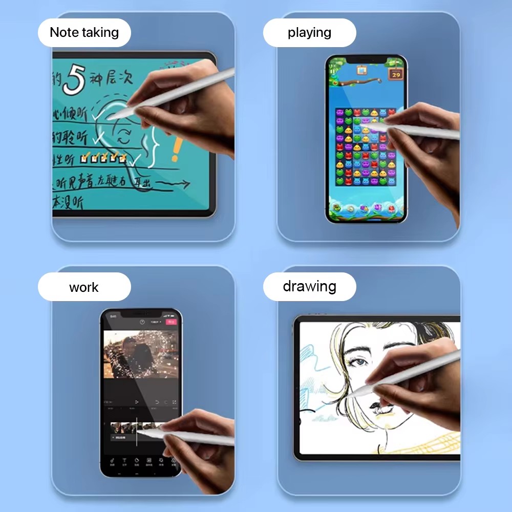 Caneta stylus universal com caixa para android ios windows touch pen para ipad apple lápis huawei lenovo samsung telefone xiaomi stylus