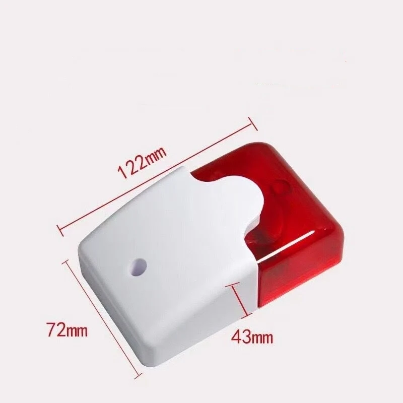 120 DB Flash LED Stroboscoop Wired Sirene DC 12 V/24 V/AC 220 V Werk voor Wifi GSM PSTN Home Security Voice Alarmsysteem