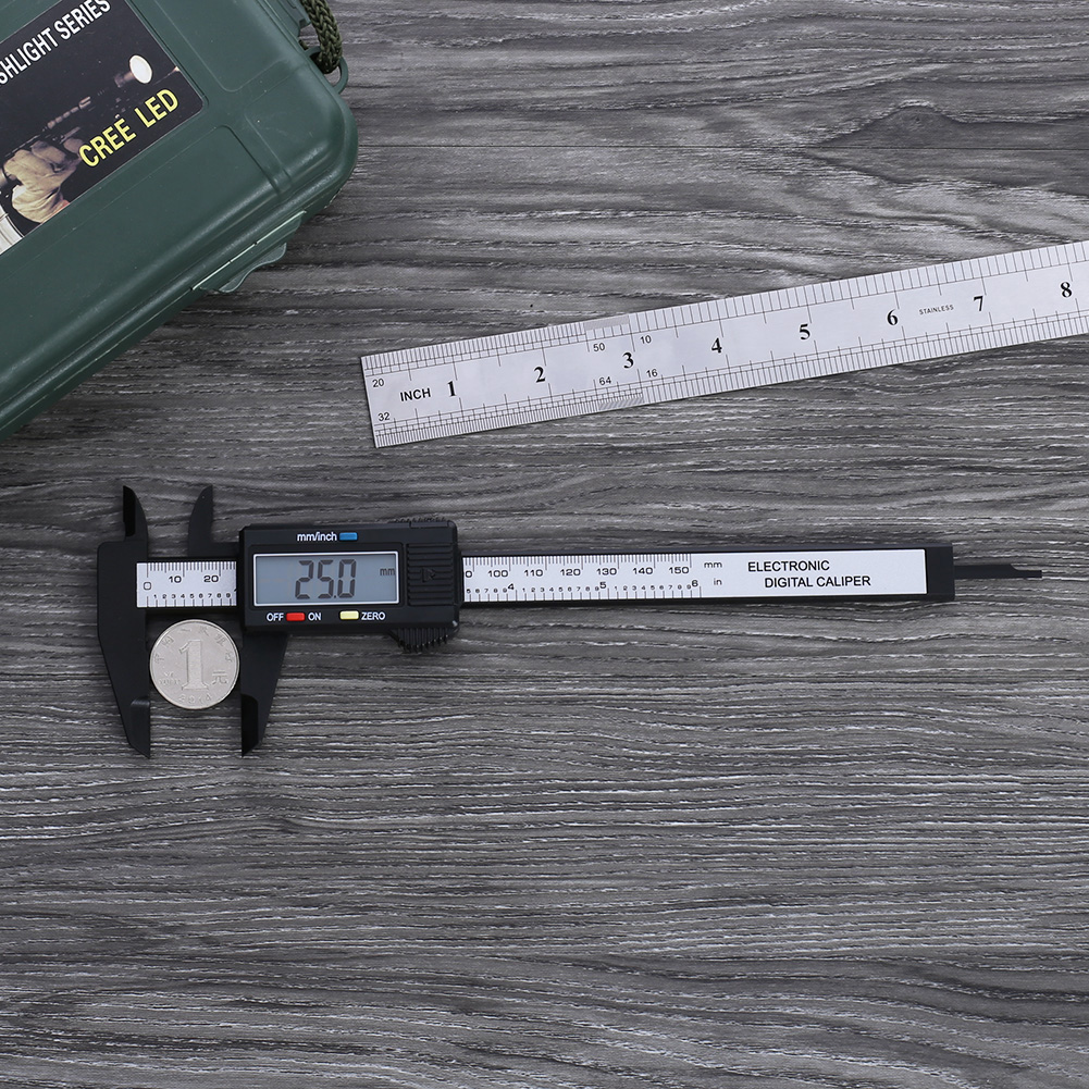 0-150mm Electronic Calipers Multipurpose Digital Caliber Measurement Ruler 0.1mm Accuracy Mm/inch Units for Woodworkers Mechanic