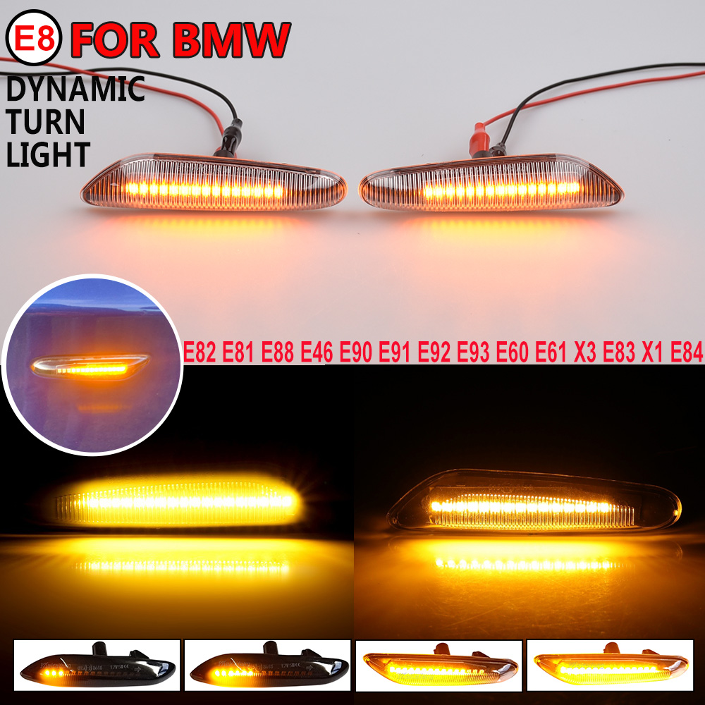 Luz LED intermitente secuencial para BMW X3 E83 X1 E84 X5 X53 E60 E61 E46 E81 E82 E90 E92 E87 E88