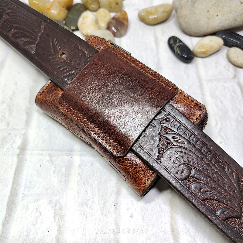 Mini riñonera multifuncional con cremallera, Bolso pequeño de cuero genuino para tarjetas, cartera para llaves de coche, L120902SD