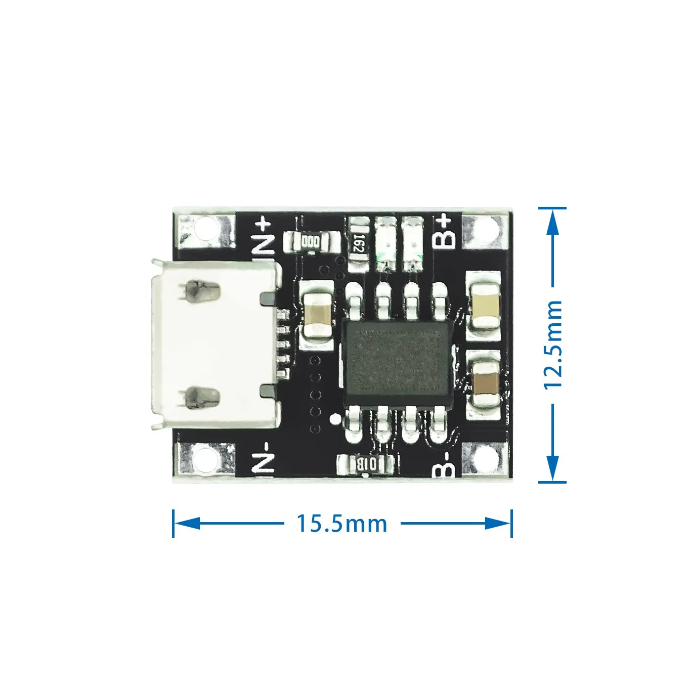 10 unids/lote 5V Micro USB 1A 18650 de carga de la batería de litio con protección Módulo de cargador
