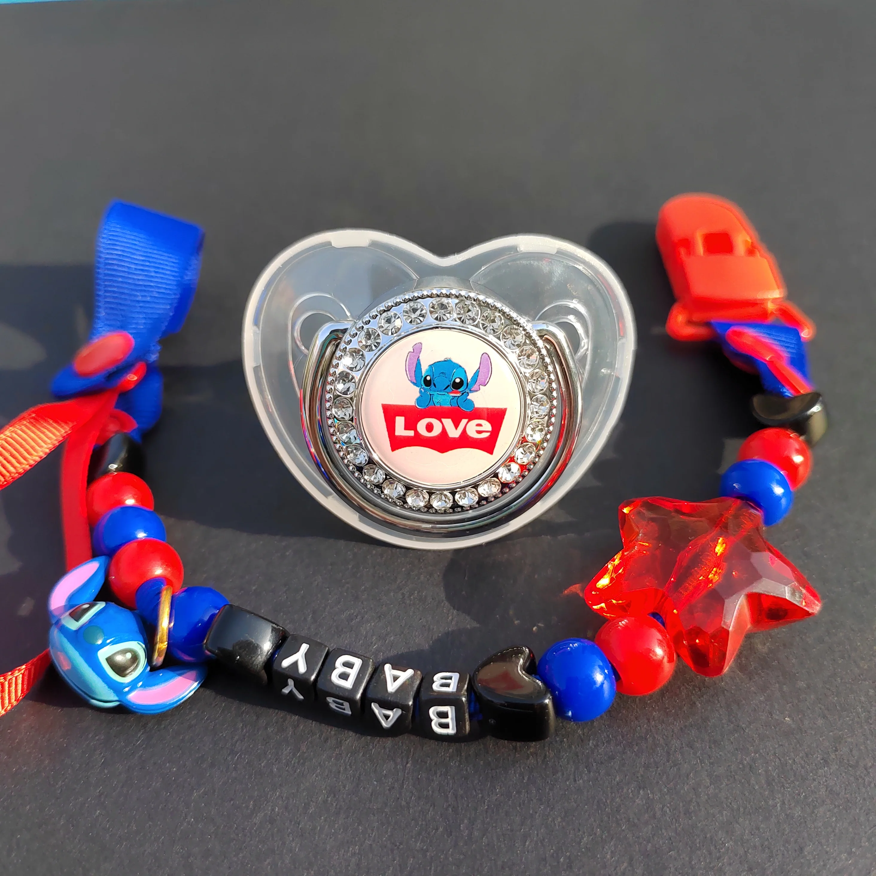Disney Bán Bé Núm Vú Và Núm Vú Giả Kẹp BPA Free BPA Thời Dẻo Silicone Cho Em Bé Vàng Bling Sơ Sinh Giả Núm Vú