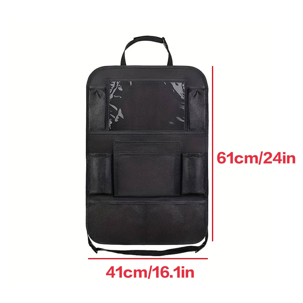 Multifunctionele autostoelorganizer Multifunctionele Oxford-stof Auto-achterkant Multi-pocket opbergtas met tablethouder Protecto