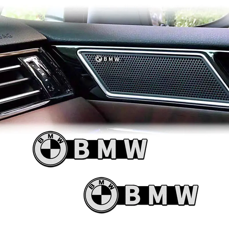 Naklejki z emblematem 3D Car Audio do BMW MINI E46 E39 E90 E60 E36 F30 F10 E34 E30 F20 E92 M3 M4 M5 R50 R60