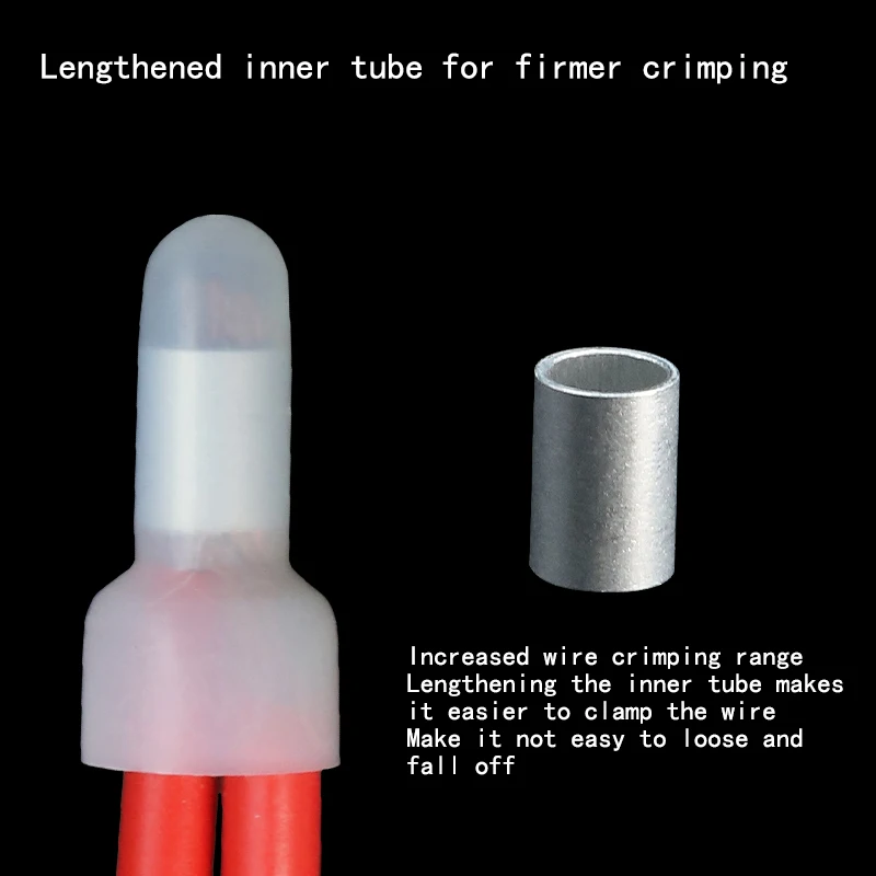 120 ชิ้นปิด End CRIMP Connectors, 22-16/16-14/12-10 Gauge CRIMP CAP Kit, ไนลอนฉนวนปิด End CRIMP ขั้วต่อขั้วต่อ