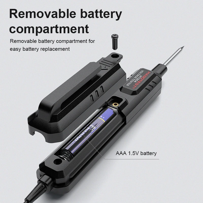 Pluma detectora de voltaje de coche HT86A, probador de circuito de mantenimiento de fallos de automóvil, retroiluminación Digital, fusible de coche, sonda de diagnóstico, pluma de prueba