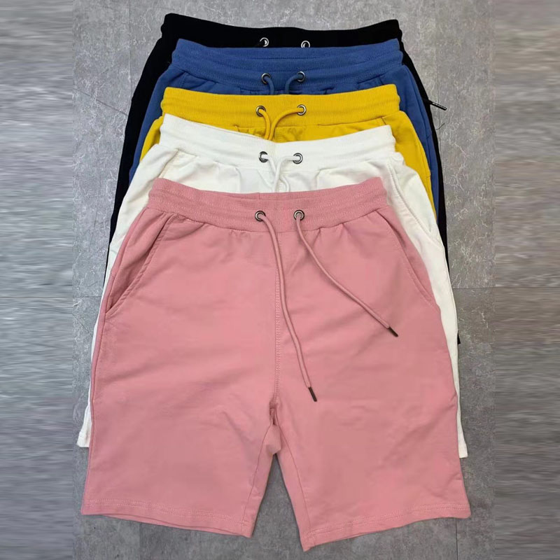 40KG-100KG Letnie nowe 100% bawełniane miękkie męskie szorty ze sznurkiem w talii Czarny Biały Żółty Różowy Szorty codzienne 4XL 5XL
