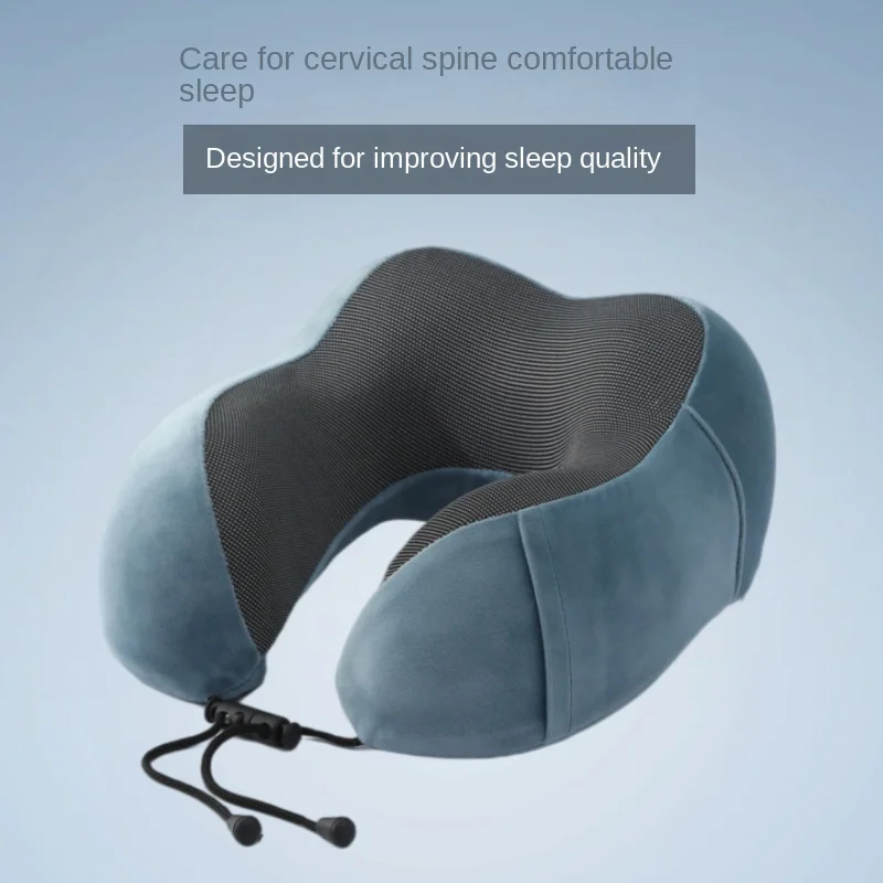 1pc Slow Rebound Travel Pillow,U-shaped Headrest Neck SupportPillow,Nap Pillow Travel Airplane Pillow For Office travel Airplane