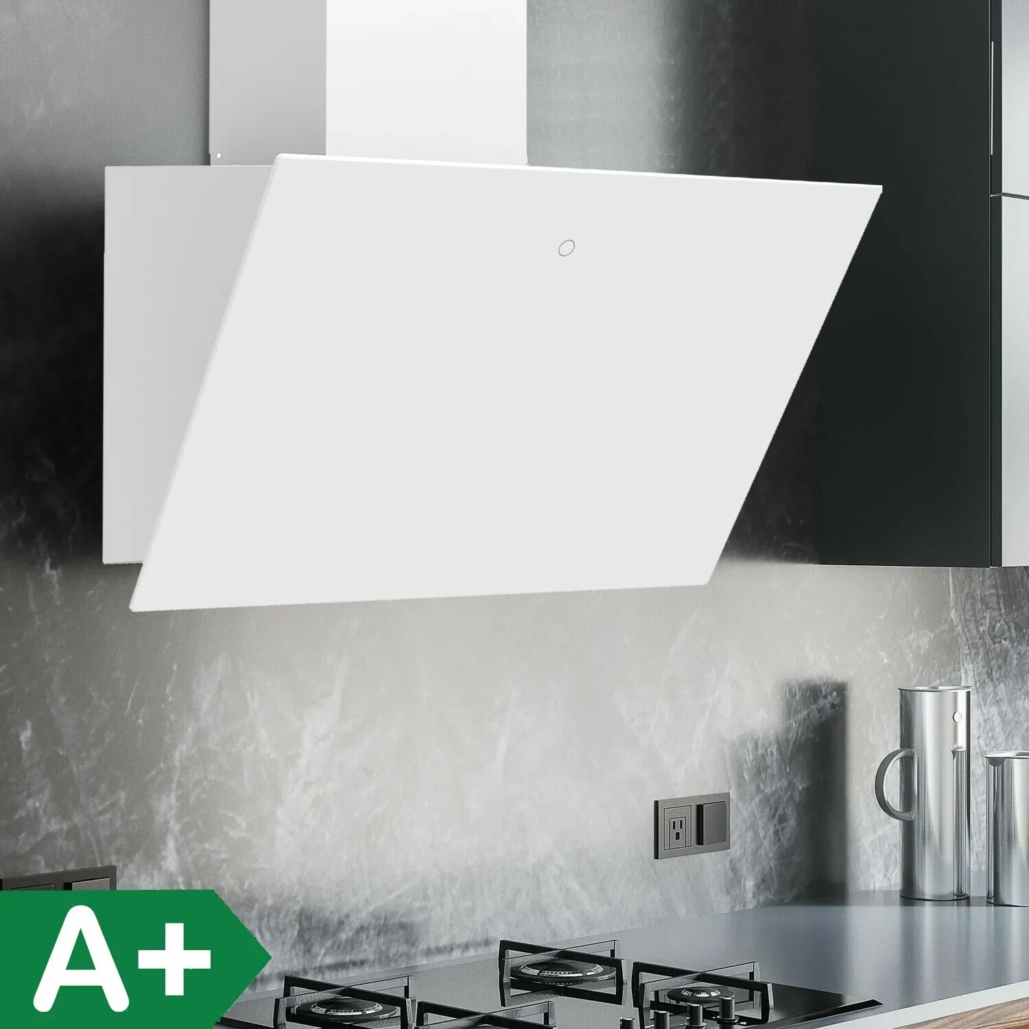 Capa de parede Topstrong com tela sensível ao toque de 60 cm com taxa de extração de 700 m3/h e filtros laváveis EUGV1360W
