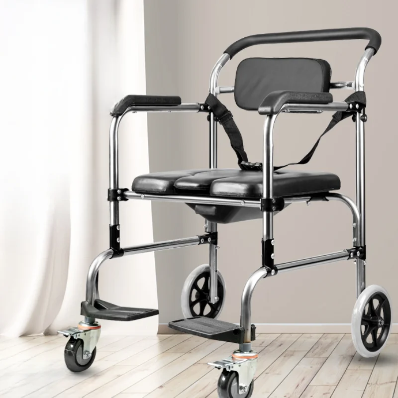 Folding Senior Chairs Assist Devices Stainless Steel Pregnant Women Senior Chairs Durable Medical Scooter Senior Furniture