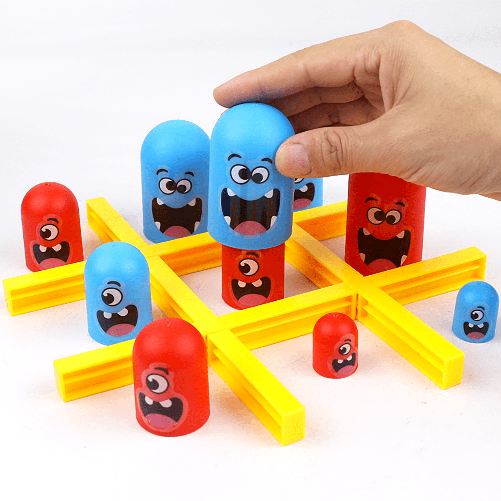 Grappige Tafel Bordspellen Tic Tac Toe Intellectuele Grote Eten Kleine Schaken Interactieve Multiplayer Party Games Speelgoed voor Kinderen Volwassen