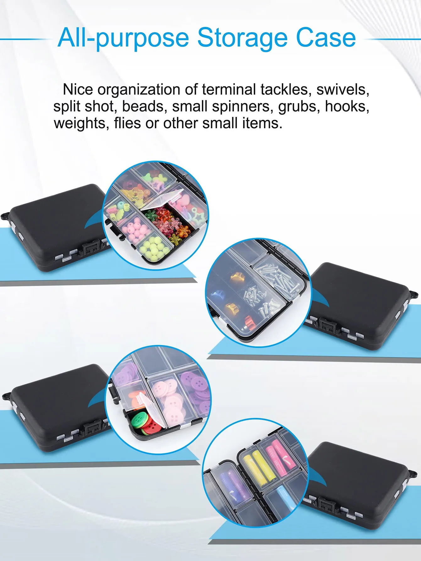 Small Tackle Box Organizer Mini Tackle Boxes Plastic Fishing Organizer Tackle Storage Containers Kayak Fly Boxes