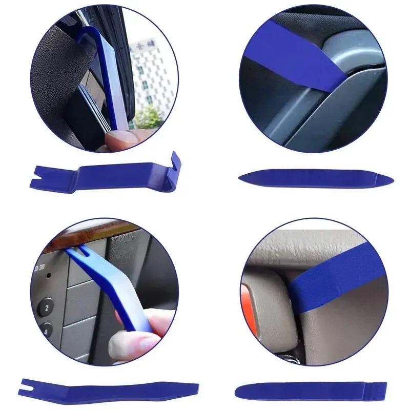 5 pçs kit de ferramentas de remoção de guarnição de áudio do carro anti-risco alavanca aplicável painel da porta do carro e painel de áudio