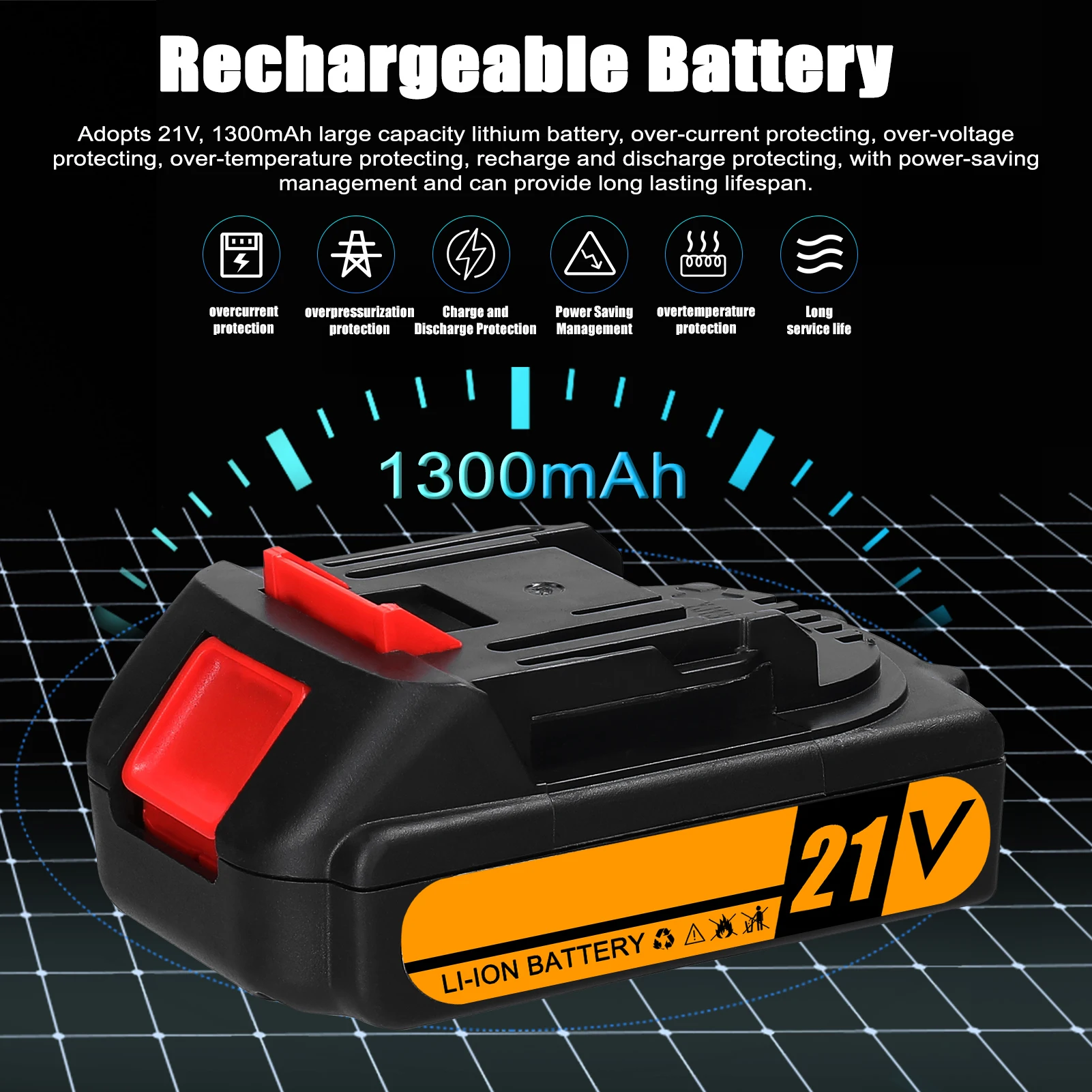 Piastrellatrice automatica per piastrelle 21V Capacità di carico elevata Piastrelle per pavimenti a parete Posa strumento vibrante Livellatore per piastrelle portatile a 2 batterie