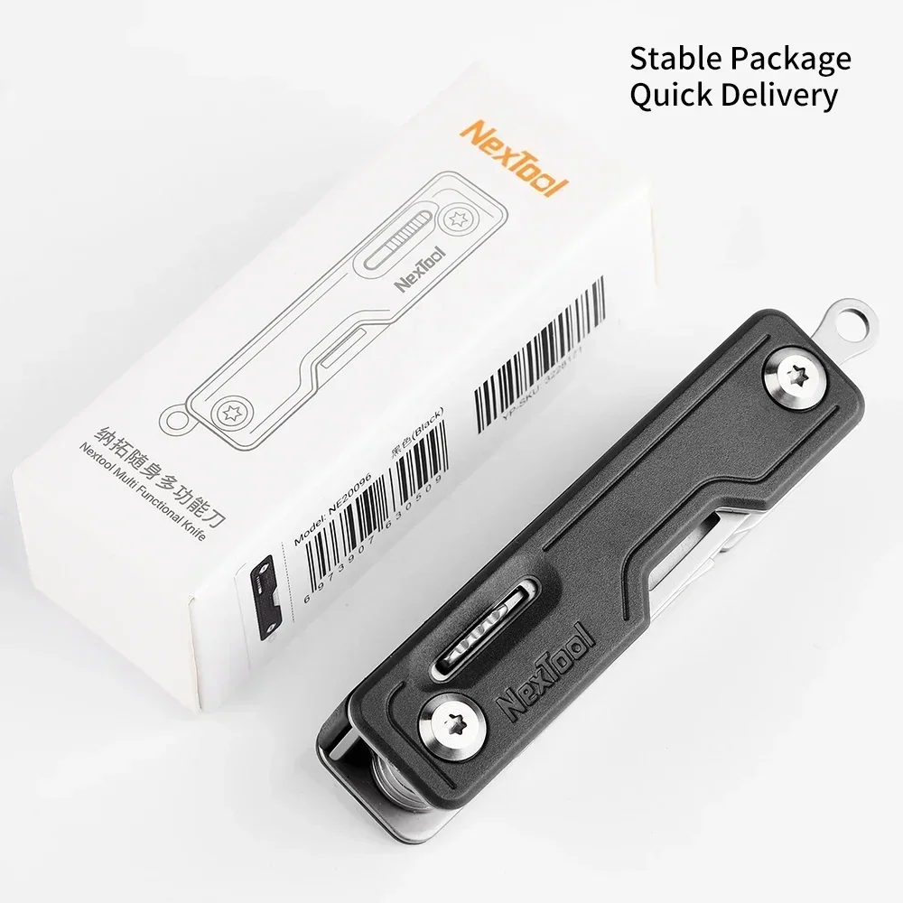 Nextool 10 en 1 EDC multiherramientas cuchillo multifuncional desembalar cuchillo tijeras destornillador herramienta plegable para acampar al aire libre