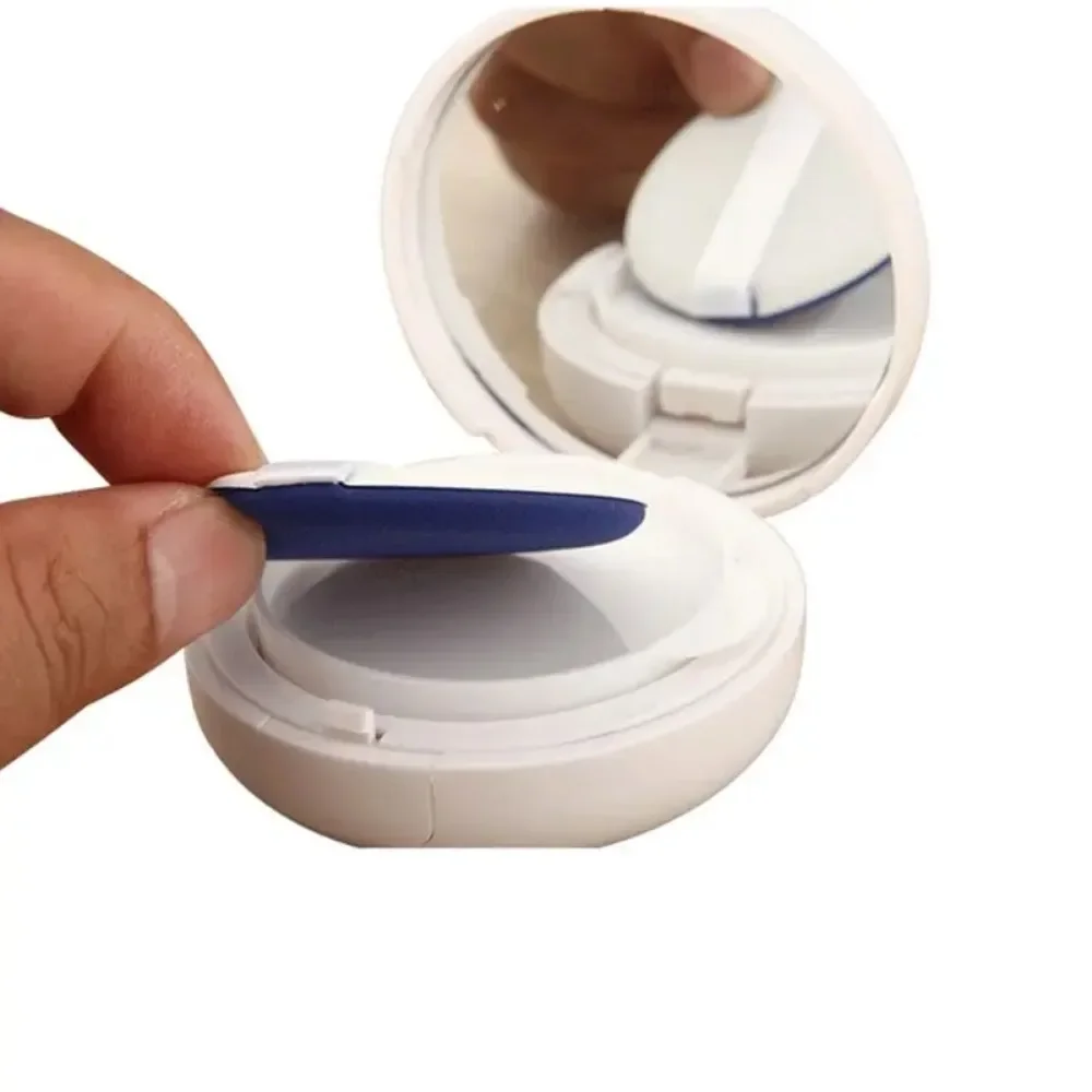 Contenitore per trucco cosmetico portatile con cuscino d'aria vuoto da 15 g/0,5 once con specchio in spugna per polvere per fondotinta BB Cream