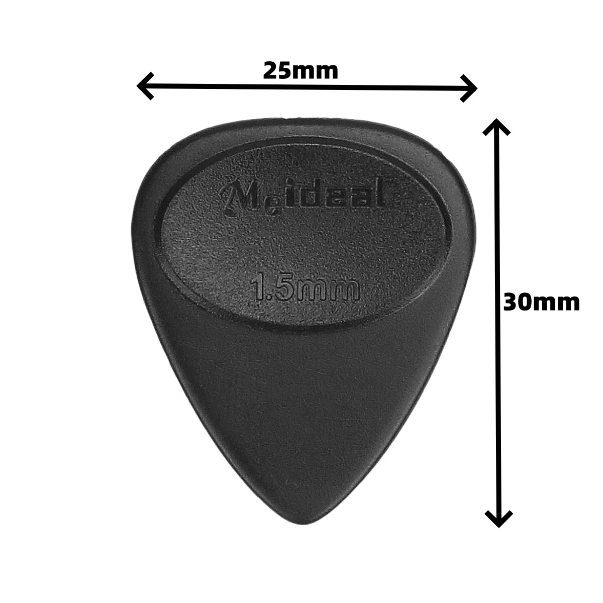 Meideal กีตาร์ Pick Anti-SLIP Matte-ทนทาน ABS Plectrum ความหนา 0.46 ถึง 1.5 มม./สําหรับกีตาร์ไฟฟ้าเบส Ukulele Playin