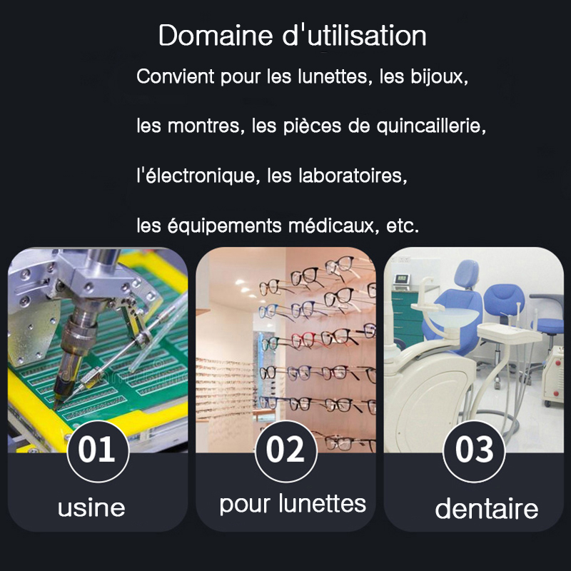 Nettoyeur Ultra sonique 30/50W, bain sonicateur 40Khz, Degas pour montres, lentilles de Contact, lunettes, prothèse dentaire, rasoir de maquillage électrique