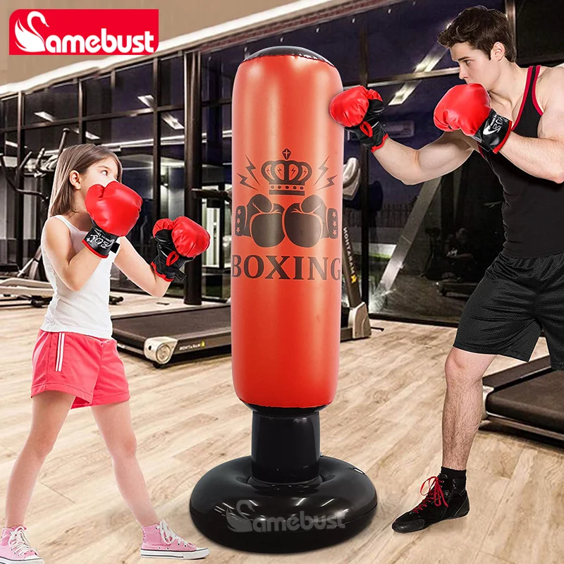 Camebust Punching Bag กระเป๋าชกมวยแบบเป่าลม, Bounce Back Bag Punching สําหรับกีฬา, อุปกรณ์ชกมวยแบบเป่าลมเพื่อการผ่อนคลายทุกวันหรือ