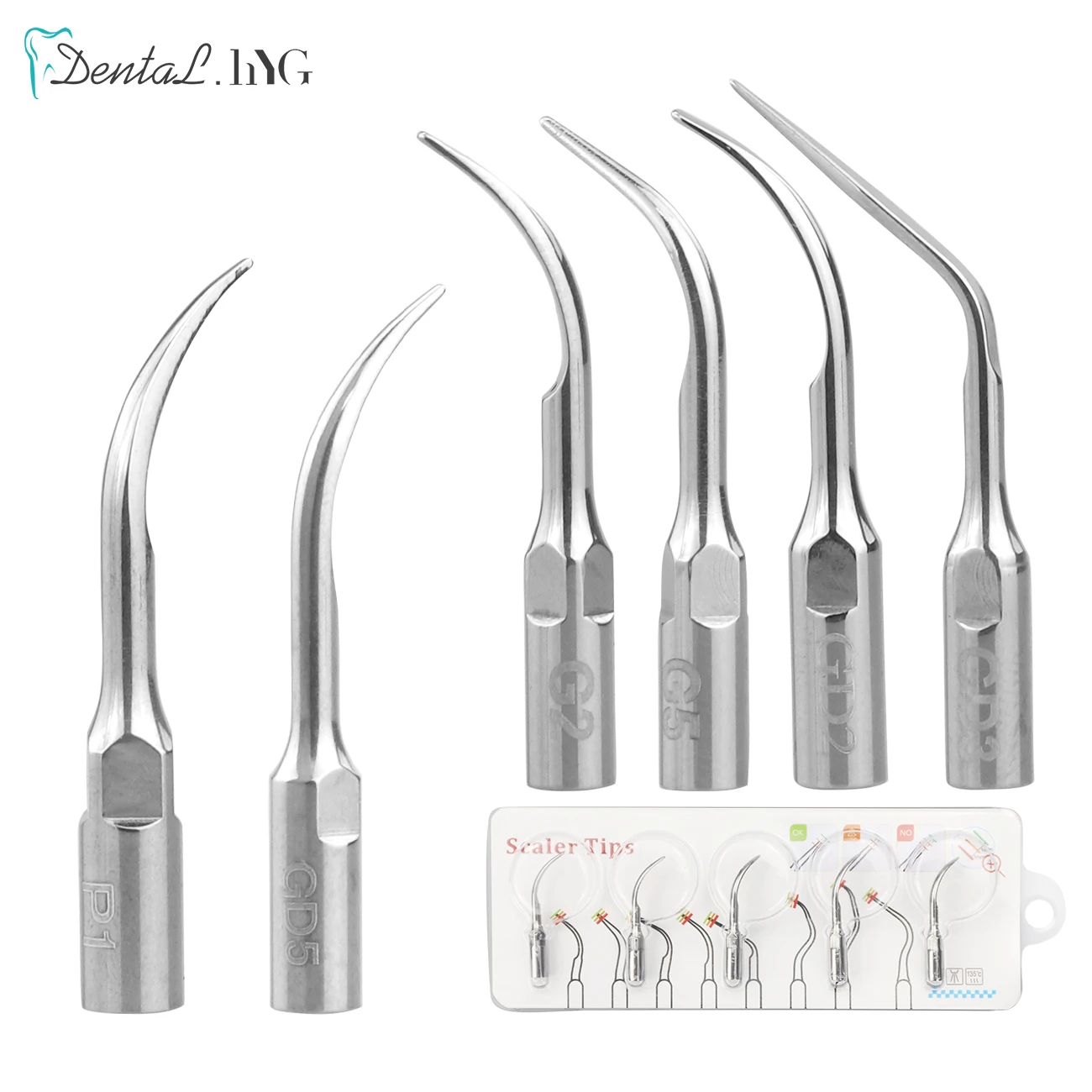 5Pcs Dental Ultraschall Scaler Spitze Skalierung Parodontologie Endodontie Fit EMS Specht Zähne Bleaching Werkzeuge