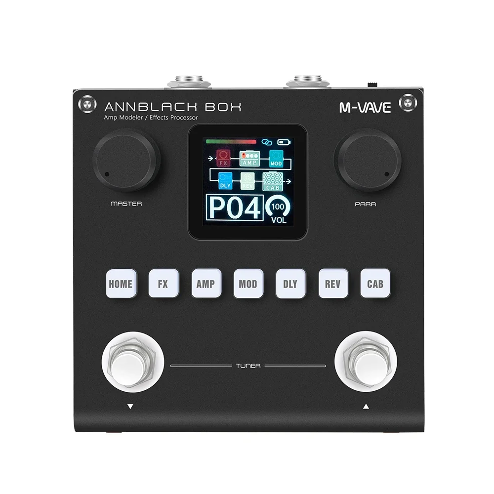 M-VAVE ANNBLACH BOX pédales d'effet guitare/basse AMP modeleur processeur multi-effets Rechargeable pour guitare électrique basse