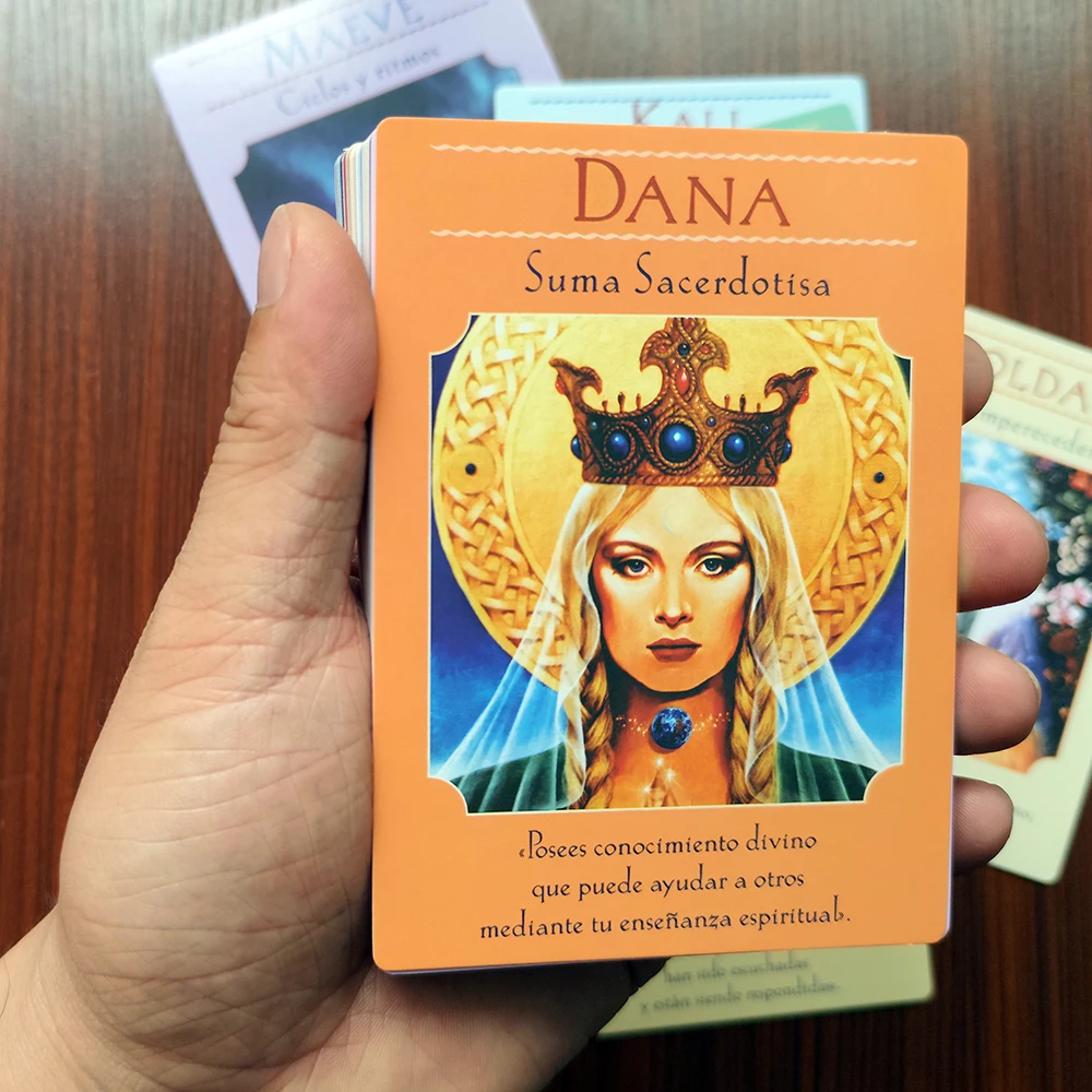 Edición Española Las cartas del Oráculo de las diosas: 44 cartas del oráculo y libro PDF guía de Doreen Virtue