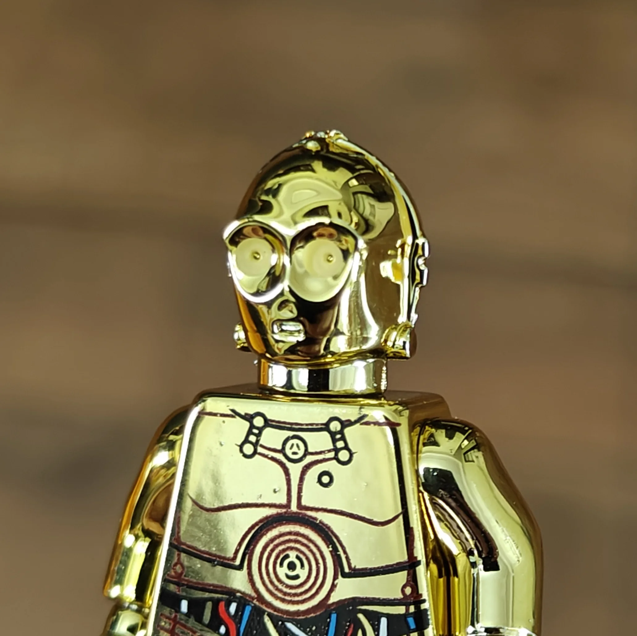 Electroplate Plating Chrome Mr Gold Building Blocks Golden Mini Action Figure Toys