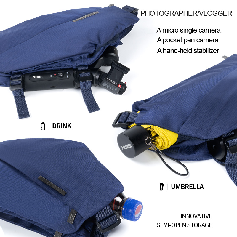 Riñoneras impermeables para teléfono móvil, bolso de pecho multifuncional para deportes al aire libre