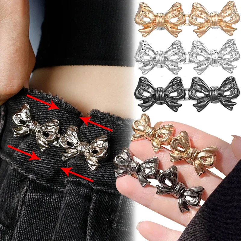 Afneembare strik taille gesp krimp taille omtrek metalen taille knop kleding broek snelle bediening strik riem gesp