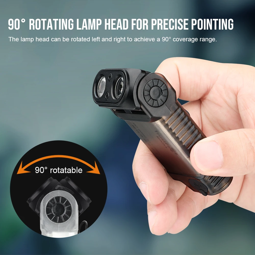 Trustfire-linterna MINIX5 EDC, linternas Led recargables, linterna portátil magnética, luz UV de 750 lúmenes, lámpara de noche para acampar