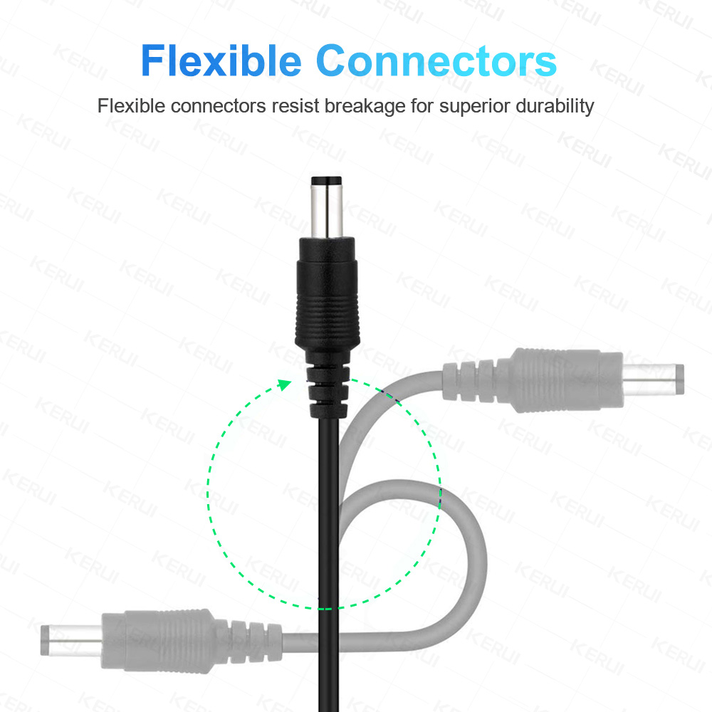 KERUI 10 M/5 M/3 M 5.5 มม.* 2.1 มม.DC Power Connector สายไฟแจ็คอะแดปเตอร์สายไฟ DC หญิงชาย Extension ปลั๊กภายนอก