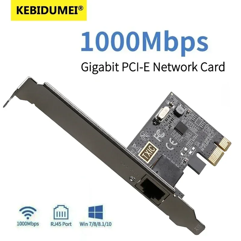 Сетевая карта PCI-E к RJ45, 1000 Мбит/с, чип RTL8111e/f, гигабитный Ethernet, PCI Express-конвертер, адаптер 10/100/1000 Мбит/с, 1 Гбит/с для ПК