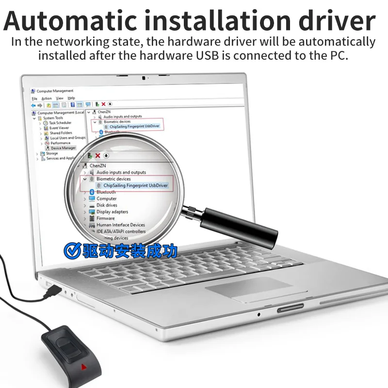 Biometric Fingerprint Login USB Reader Scanner Module Device For Windows 10 11 Hello Biometrics Security Key Safe Account Login