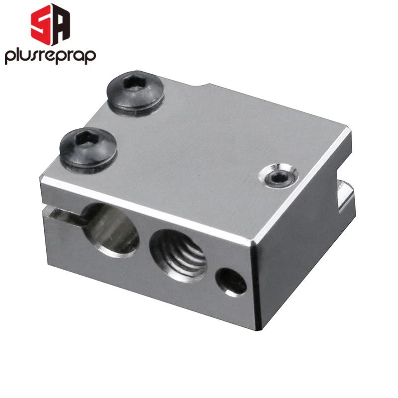 Cao Cấp V6 Núi Lửa Nhôm Hoặc Đồng Mạ Nhiệt Khối Cho PT100 HT-100K Hotend 3D Máy In Titan Máy Đùn Nhiệt Khối