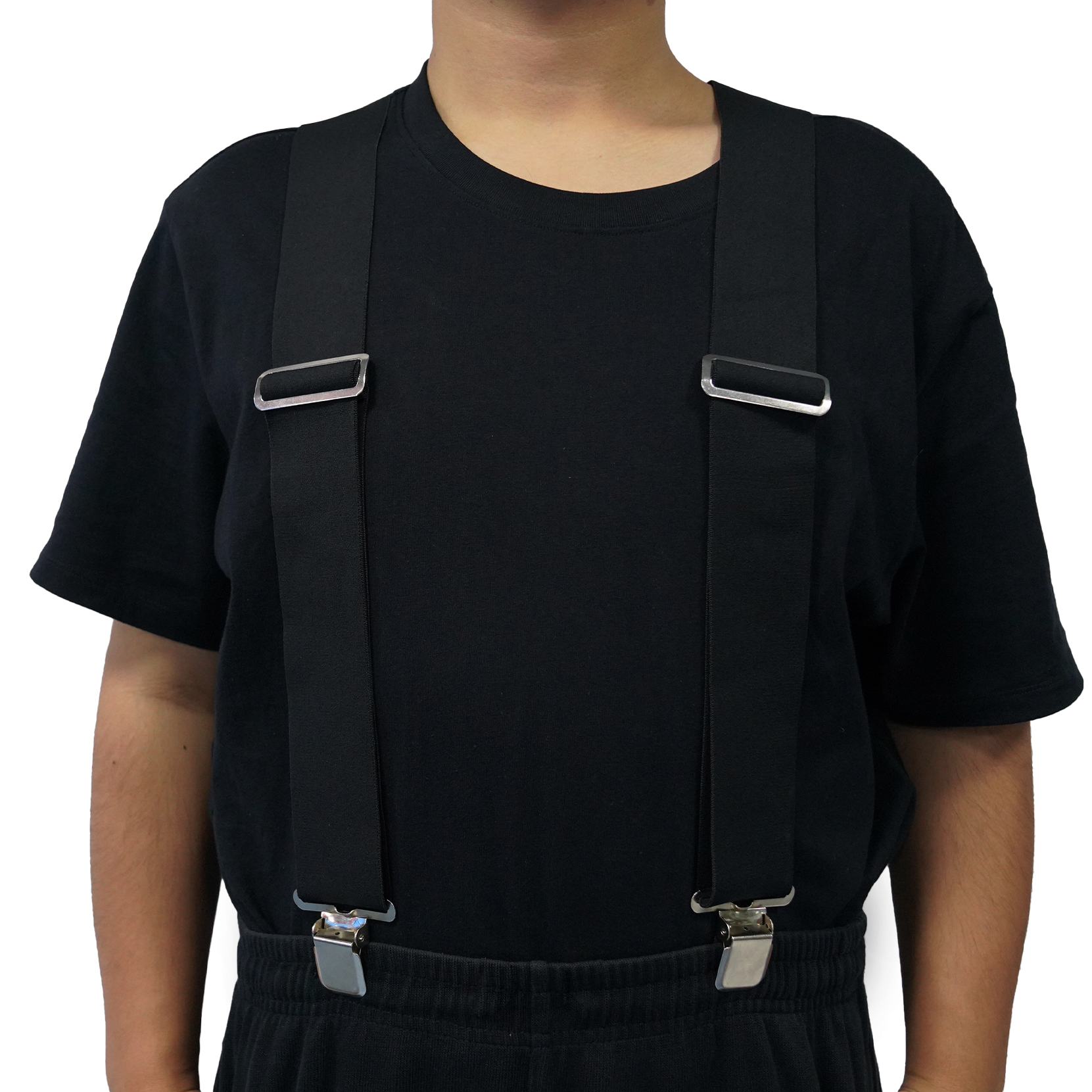 MELOTOUGH-Tirantes totalmente elásticos para hombre, 2 pulgadas de ancho, espalda en X, tirantes de trabajo resistentes, cinturón de herramientas, suspensión