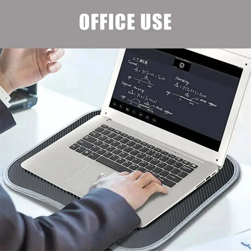 Mesa multifuncional para laptop com almofada e preenchida com partículas de espuma, mesa pequena de travesseiro, mouse pad rígido, mesas grandes para computador