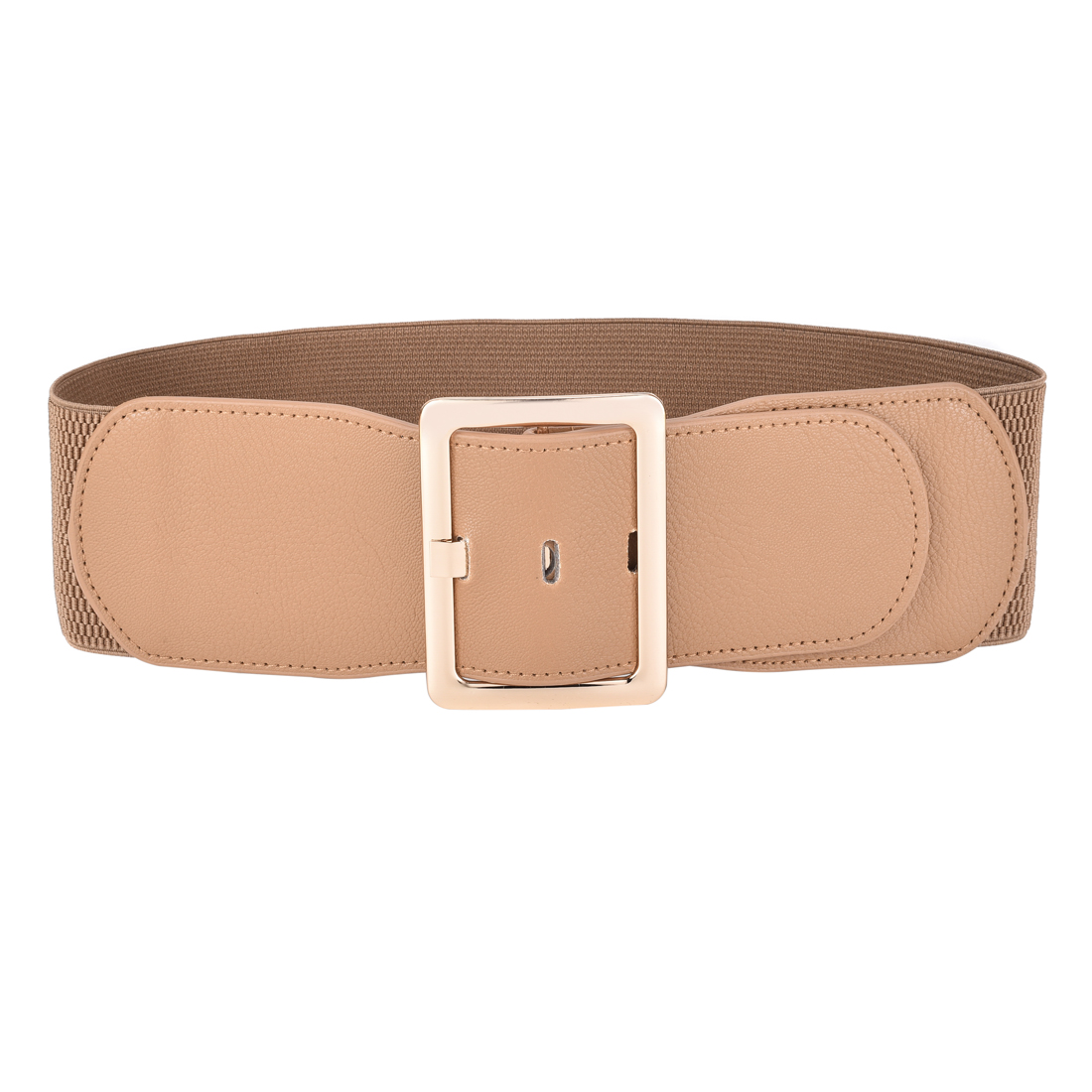 Beltox Cinturón de vestir para mujer Cinturones elásticos vintage para vestido Hebilla de metal