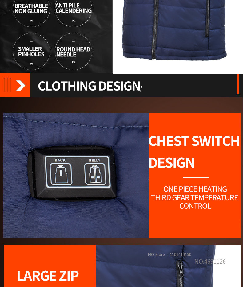 Chaleco calefactable de 21 áreas para hombre, chaleco calefactor eléctrico, chaqueta calefactable por Usb, chaleco calefactable para mujer, chaqueta calefactable para invierno