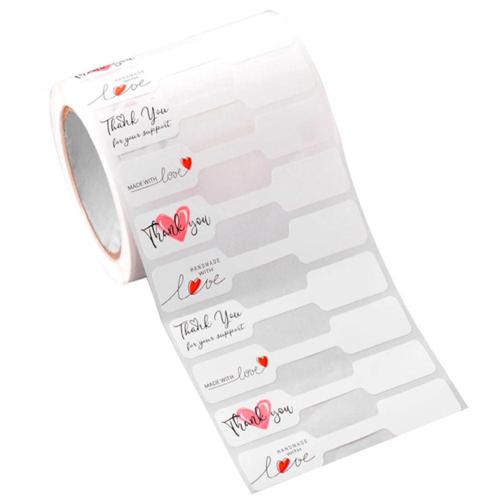 Бирка для ювелирных изделий, самоклеящаяся, белая, 500 шт.