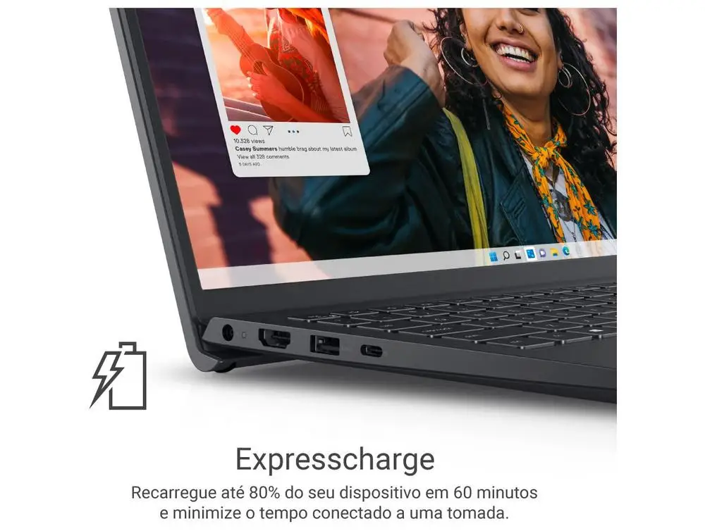 Notebook Dell Inspiron 15 I15-I1300-A60P Intel Core i5 16GB RAM 1TB SSD 15,6" Full HD Windows 11